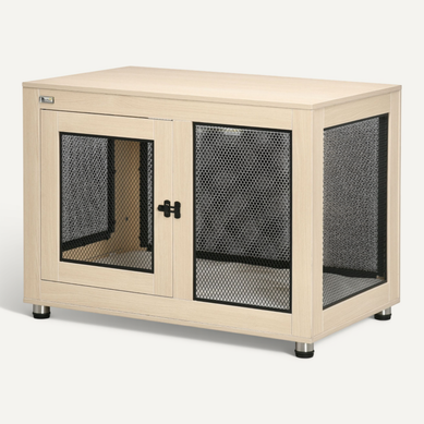 Cage Pour Chien Coloris Chêne 94 X 60 X 71,5 Cm Pour Repos Et Sécurité Cage Pour Chien Coloris Chêne 94 X 60 X 71,5 Cm Pour Repos Et Sécurité