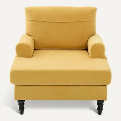 Fauteuil Chenille Jaune Moutarde 125,5 X 97 X 86 Cm Pour Détente Fauteuil Chenille Jaune Moutarde 125,5 X 97 X 86 Cm Pour Détente