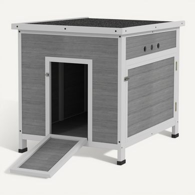 Abri Pour Volailles Gris Clair 63 X 82 X 76 Cm Avec Toit Asphalté Abri Pour Volailles Gris Clair 63 X 82 X 76 Cm Avec Toit Asphalté