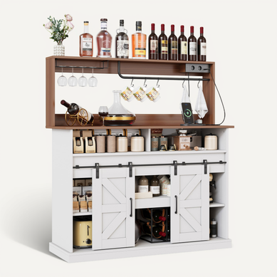 buffet de cuisine 120 Cm Avec Prises Intégrées En Mdf Style Campagne buffet de cuisine 120 Cm Avec Prises Intégrées En Mdf Style Campagne