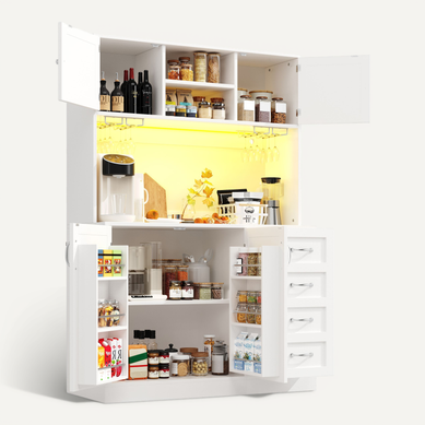 Buffet 120 Cm Avec Structure En Mdf Et éclairage LED Blanc Buffet 120 Cm Avec Structure En Mdf Et éclairage LED Blanc