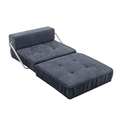 Canapé-lit Pliable Gris 186 X 93 Cm Pour Petit Espace Canapé-lit Pliable Gris 186 X 93 Cm Pour Petit Espace