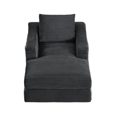 Chauffeuse Convertible Gris Foncé Double Couche Pour Salon Chauffeuse Convertible Gris Foncé Double Couche Pour Salon