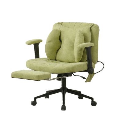 Chaise de bureau Pivotant Réglable Assise Large Avec Repose-Pieds Soutien Lombaire Vert