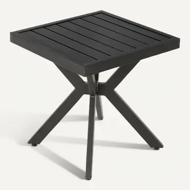 Table De Jardin 45x45x47 Cm Entretien Facile Aluminium Brun Foncé Table De Jardin 45x45x47 Cm Entretien Facile Aluminium Brun Foncé