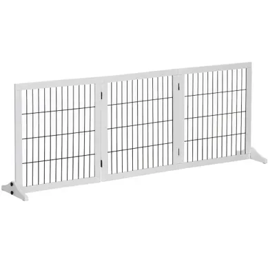 Barrière De Sécurité 185x36x71 Cm Pliable 3 Panneaux Contreplaqué Blanc Barrière De Sécurité 185x36x71 Cm Pliable 3 Panneaux Contreplaqué Blanc
