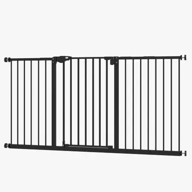 Barrière De Sécurité 136.3x76.2 Cm Fermeture Automatique Métal Noir Barrière De Sécurité 136.3x76.2 Cm Fermeture Automatique Métal Noir