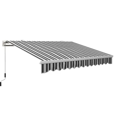 Store Banne Manuelle 3,95 X 2,45 X 3,50 M Blanc