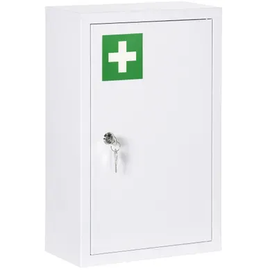 Armoire À Médicaments Murale Verrouillable 30 X 14 X 46 Cm Blanche Armoire À Médicaments Murale Verrouillable 30 X 14 X 46 Cm Blanche