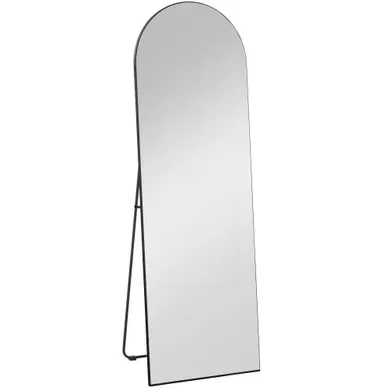 Miroir Sur Pied Arqué 150 X 50 Cm Noir
