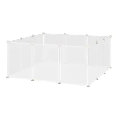 Enclos Modulable Pour Petits Animaux 105 X 105 X 45 Cm Blanc Enclos Modulable Pour Petits Animaux 105 X 105 X 45 Cm Blanc