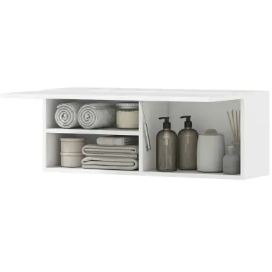 Armoire Murale De Salle De Bain 80 X 25 X 30 Cm Blanc Armoire Murale De Salle De Bain 80 X 25 X 30 Cm Blanc