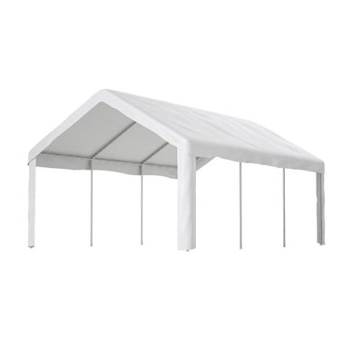 Garage De Tente Auto 601 Cm X 400 Cm X 281 Cm Blanc
