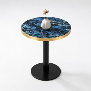 Table D’appoint Ronde 60 Cm X 73,7 Cm Bleu Table D’appoint Ronde 60 Cm X 73,7 Cm Bleu