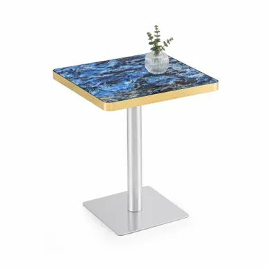 Table Bistrot Carrée 60 X 60 Cm Bleu Table Bistrot Carrée 60 X 60 Cm Bleu