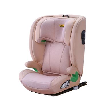 Siège Auto Enfant I-size R129 100-150 Cm, Isofix, Têtière Réglable, Protection Latérale, Rose, Tissu
