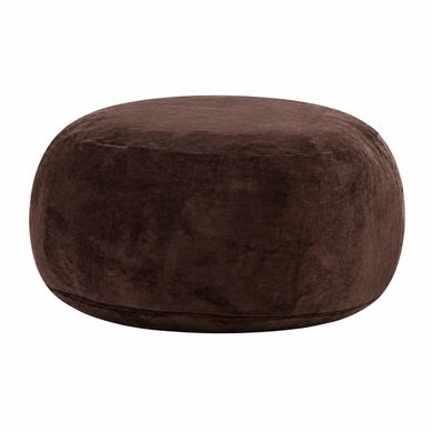 Fauteuil Pouf En Mousse, Avec Forme Modulable Et Housse Lavable, Marron Fauteuil Pouf En Mousse, Avec Forme Modulable Et Housse Lavable, Marron