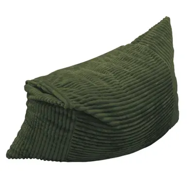 Fauteuil Pouf Compressé Convertible En Flanelle, 3 Positions Assise, Lit, Vert Fauteuil Pouf Compressé Convertible En Flanelle, 3 Positions Assise, Lit, Vert