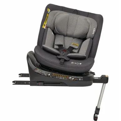 Siège Auto Pour Enfants Rotatif 360°, Avec Isofix, Dossier Inclinable, Tissu, Noir Siège Auto Pour Enfants Rotatif 360°, Avec Isofix, Dossier Inclinable, Tissu, Noir