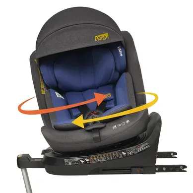 Siège Auto Pour Enfants Pivotant 360°, Avec Isofix, Inclinaison Et Canopy, Bleu Siège Auto Pour Enfants Pivotant 360°, Avec Isofix, Inclinaison Et Canopy, Bleu