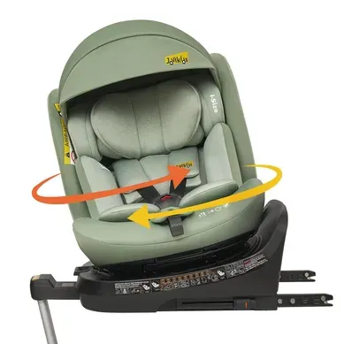 Siège Auto Pivotant 360° Isofix De 40 À 150 Cm, Avec Inclinaison Réglable Et Canopy, Vert Siège Auto Pivotant 360° Isofix De 40 À 150 Cm, Avec Inclinaison Réglable Et Canopy, Vert