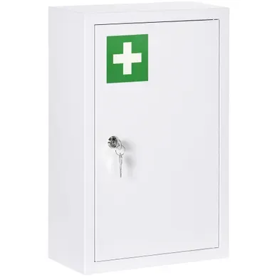 Armoire À Pharmacie Murale Verrouillable 30 X 14 X 46 Cm Blanc Armoire À Pharmacie Murale Verrouillable 30 X 14 X 46 Cm Blanc