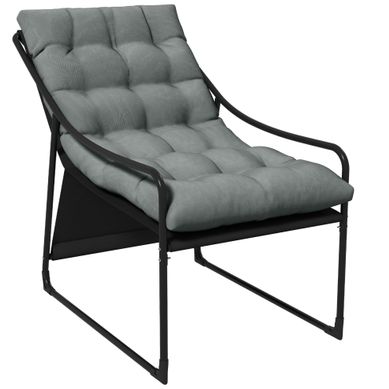 Fauteuil De Jardin Avec Coussin épais 62 X 110 X 88 Cm Gris Fauteuil De Jardin Avec Coussin épais 62 X 110 X 88 Cm Gris