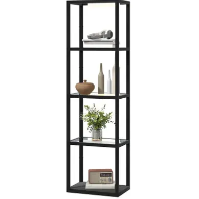 Lampadaire étagère 45 X 29 X 157 Cm Noir Lampadaire étagère 45 X 29 X 157 Cm Noir