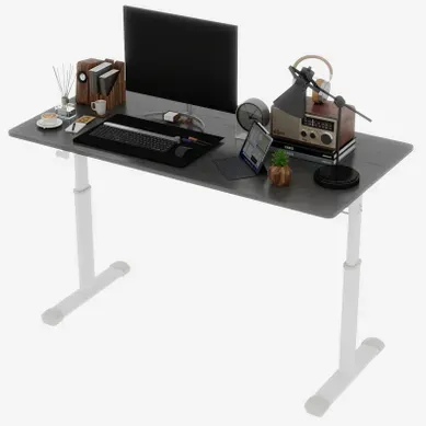 Bureau Réglable En Hauteur 120 X 60 Cm Gris, Manuel Bureau Réglable En Hauteur 120 X 60 Cm Gris, Manuel
