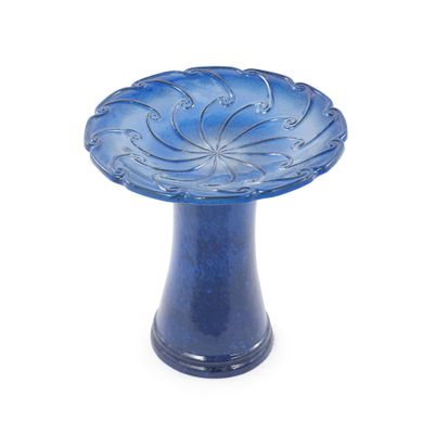 Bain D’oiseaux En Céramique 43 Cm Bleu Bain D’oiseaux En Céramique 43 Cm Bleu