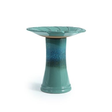 Bain D'oiseaux D. 43 Cm H 45 Cm Turquoise Bain D'oiseaux D. 43 Cm H 45 Cm Turquoise