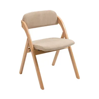 Chaise De Salle À Manger - Lot De 2 - Pliante, Housse Amovible - Lin - Kaki Chaise De Salle À Manger - Lot De 2 - Pliante, Housse Amovible - Lin - Kaki