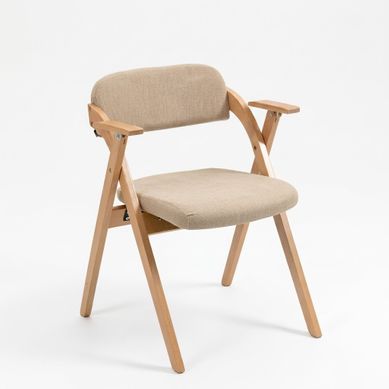 Chaise De Salle À Manger - Lot De 2 - Pliable Avec Accoudoirs - Lin - Kaki Chaise De Salle À Manger - Lot De 2 - Pliable Avec Accoudoirs - Lin - Kaki