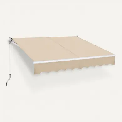 Store Banne De Balcon Auvent Rétractable 250 X 200 Cm Beige Store Banne De Balcon Auvent Rétractable 250 X 200 Cm Beige