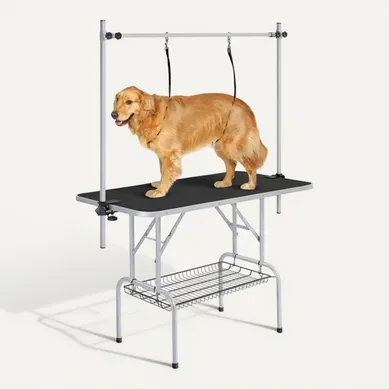 Table De Toilettage Pour Chien/chat/animaux Réglable Noir Table De Toilettage Pour Chien/chat/animaux Réglable Noir