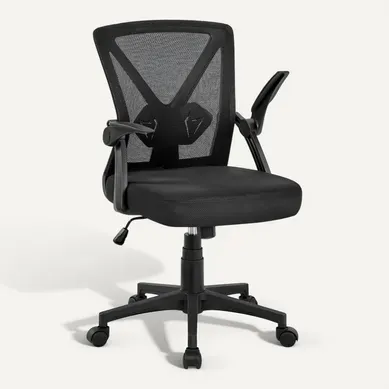 Chaise De Bureau Fauteuil De Bureau Hauteur Réglable à Roulettes Pivotantes Noir Chaise De Bureau Fauteuil De Bureau Hauteur Réglable à Roulettes Pivotantes Noir