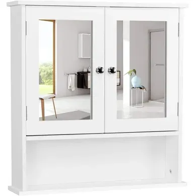 Armoire Murale De Salle De Bain 2 Portes Et Miroirs Armoire Murale De Salle De Bain 2 Portes Et Miroirs