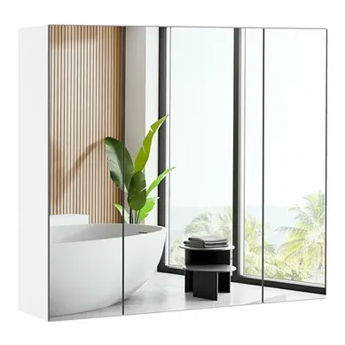 Armoire Murale Salle De Bain Avec 3 Portes 3 Miroirs Armoire Murale Salle De Bain Avec 3 Portes 3 Miroirs