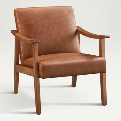 Fauteuil De Salon Confortable Cadre Métal Marron Clair Fauteuil De Salon Confortable Cadre Métal Marron Clair