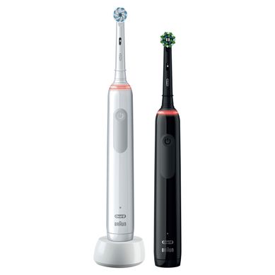 Brosse A Dents Electrique Noir Et Blanc - Pro 3 3900