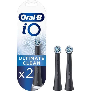 2 Brossettes De Rechange - Brosse À Dents Électrique - Noir - Io Ultimate Clean