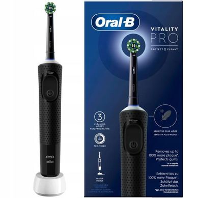 Brosse à Dents Électrique Rechargeable Noire Pour Adulte, 3 Modes, Minuterie 2 Min