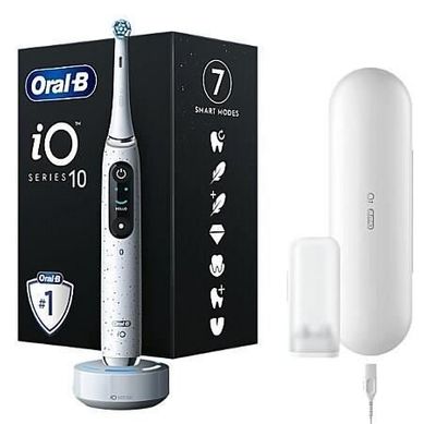 Brosse à Dents Électrique - Oral-b - Io10 Stardust White - Oscillo-rotations - à Batterie