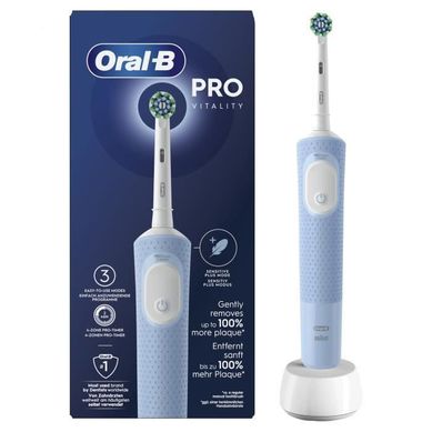 Brosse à Dents Électrique Oral-b Vitality Pro - Bleue - 3 Modes De Brossage - Brossette Incluse