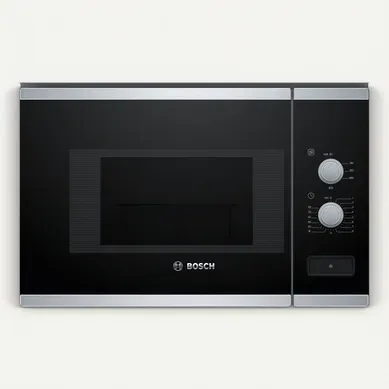Micro-ondes Encastrable 20l 800w Noir En Acier Inoxydable - Bfl520ms0
