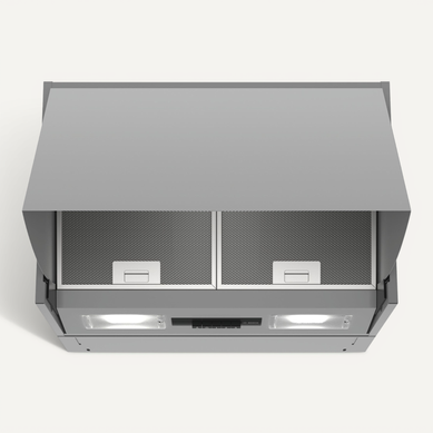 Hotte Escamotable 60cm 70db 620m3/h Argent Dem66ac00