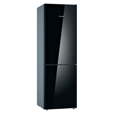 Combiné BOSCH KGV36VBEAS 308L Noir Combiné BOSCH KGV36VBEAS 308L Noir vue 3/4
