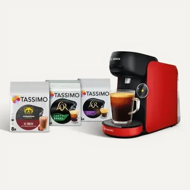 Machine à Café + 3 Packs T-discs - Tassimo Finesse Tas163e - 1400 W - 0,7 L - Multi-boissons Machine à Café + 3 Packs T-discs - Tassimo Finesse Tas163e - 1400 W - 0,7 L - Multi-boissons