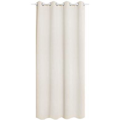 1 Pièce Rideau Occultant En Polyester.rideau Opaque Suspension à Oeillets.135x225cm.crème. 1 Pièce Rideau Occultant En Polyester.rideau Opaque Suspension à Oeillets.135x225cm.crème.