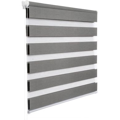 Store Enrouleur Double Fixation Rapide Isolant Thermique 120x150 cm Gris